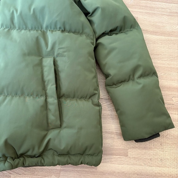 Madewell Olive Green Hooded Puffer Jacket Women’s XXS Winter Coat - Picture 6 of 16
